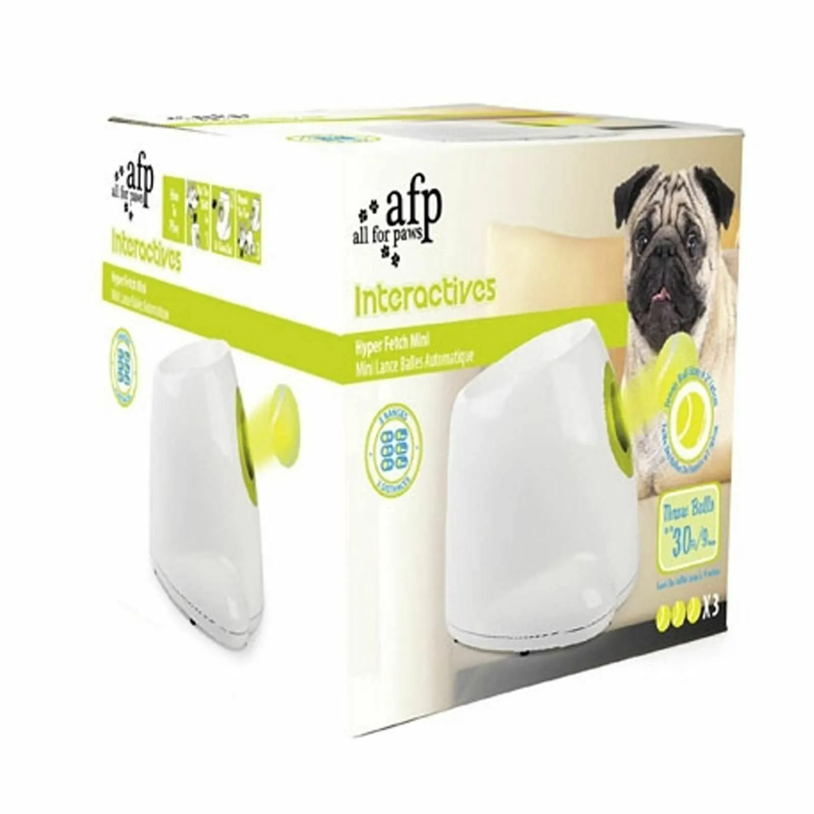 AFP Mini Boldkastemaskine til hund - sjov leg for små hunde